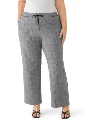 Elastic Waist Pull on Trousers by Sharagano