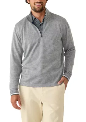 1/4 Pullover with Rib Detail by Collection by Michael Strahan