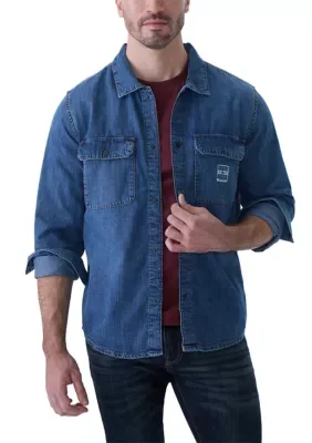 Simon Oversized Denim Work Shirt by Buffalo David Bitton