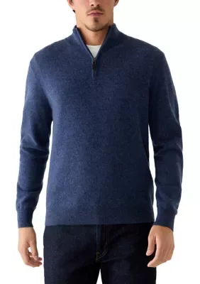 Long Sleeve Marled 1/4 Zip Pullover by Magaschoni