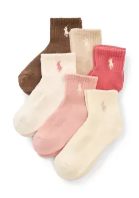Polo Sport Quarter Sock 6 Pack by Ralph Lauren