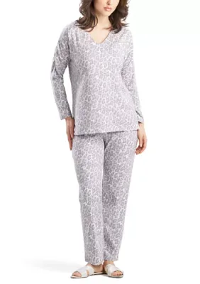 Wild Instinct Brushed Knit Pajama Set by Natori