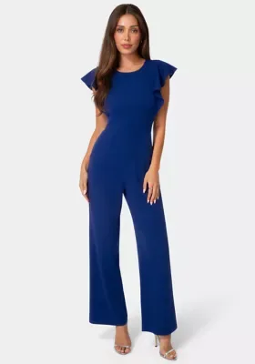 Flutter Sleeve Core Jumpsuit
