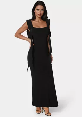 Jersey Cascade Ruffle Dress by bebe