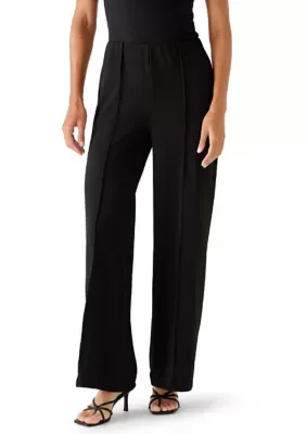 Wide Leg Pintuck Pants by Fever