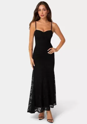Lace Drop Waist Maxi Dress