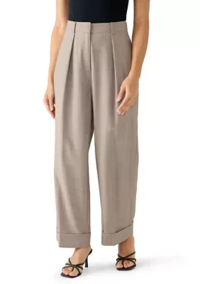 Cuffed Wide Leg Pants by Calvin Klein