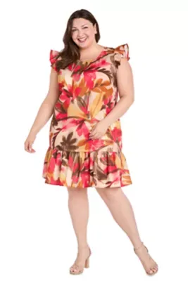 Short Linen Dress by R&M Richards