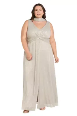 Crinkle Twist Front Dress by R&M Richards