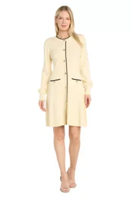 Knit Ivory Dress by R&M Richards