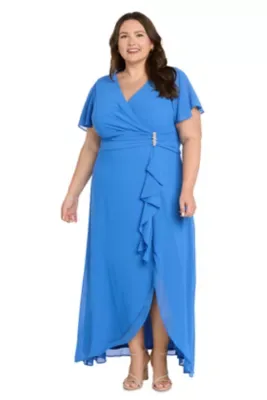 Hi Lo Wrap Dress by R&M Richards