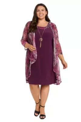Printed Jacket Dress by R&M Richards
