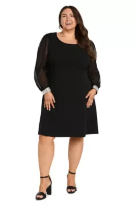 Cocktail Dress with Rhinestone Cuffs by R&M Richards
