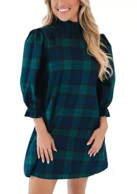 Harlan Plaid Bow Dress by Jmarie