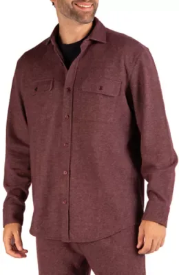 Melange Twill Sweater Shirt by Tailorbyrd