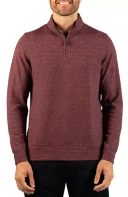Brushed Melange Twill Quarter Zip by Tailorbyrd