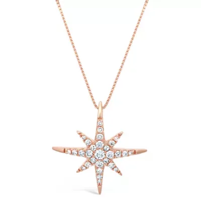 Diamond Accent Star Pendant Necklace, 18 In by Brilliant Grown