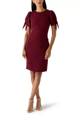 Puff Sleeve Sheath Dress by Calvin Klein