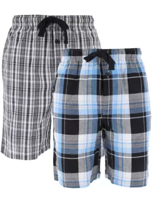 Broadcloth Pajama Shorts 2-Pack by Fruit of the Loom