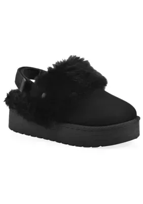 Londyn Faux Fur Lined Slingback Clog by White Mountain