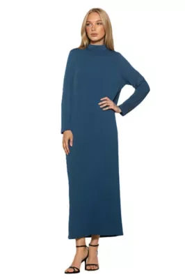 Evander Mockneck Long Sleeves Dress