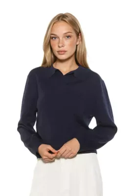 Jessica Collared Sweater Top