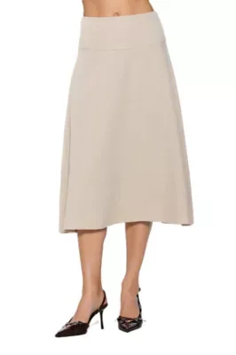 Jill Midi Full Sweep Skirt by Alexia Admor
