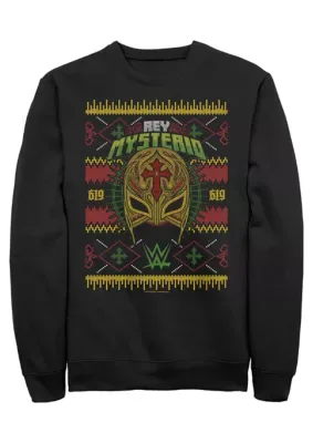 Rey Mysterio Sweater Graphic Crew Fleece Sweatshirt by Wwe