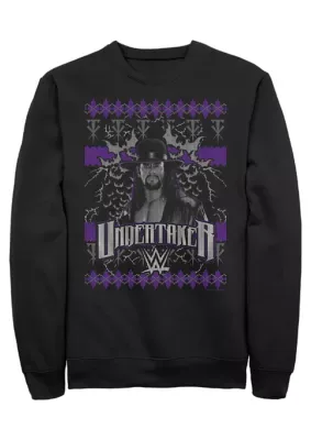 Undertaker Sweater Graphic Crew Fleece Sweatshirt by Wwe