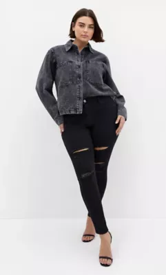 Harley Fit Rock N Roll Skinny Leg Jean by City Chic