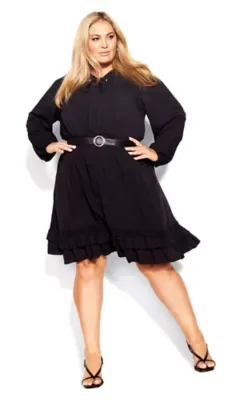 Precious Tie Dress by City Chic