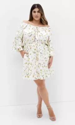 Ayanna Print Mini Dress by City Chic