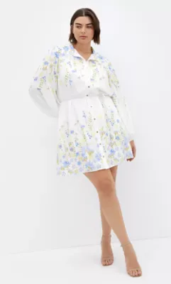 Lilliana Floral Border Dress
