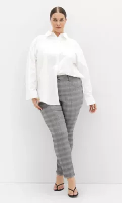 Bengaline Check Pant by City Chic