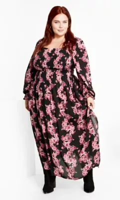 Aurelia Print Dress by City Chic