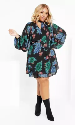 Blakely Print Dress by City Chic