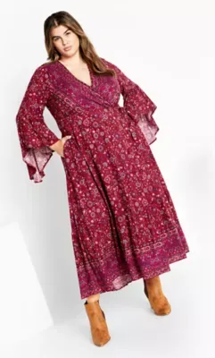 Belle Wrap Maxi Dress