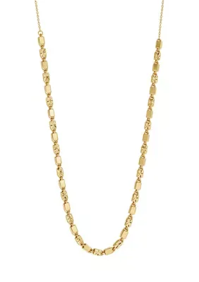 Center Cubes Necklace in 14K Yellow Gold, 18 In