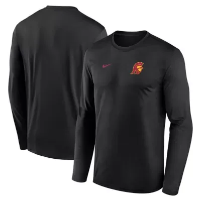 NCAA Nike USC Trojans 2026 Sideline Small Logo Legend Dri-FIT Long Sleeve T-Shirt by Nike