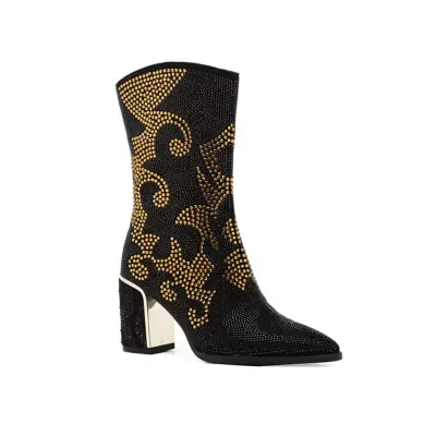 Abigail Multi Color Rhinestones Pointy Toe Bootie by Ninety Union