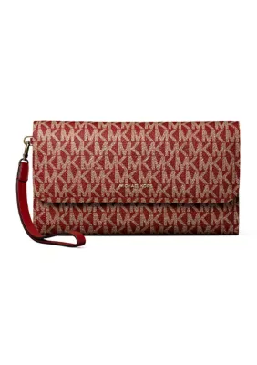 Jet Set Medium Flap Double Zip Wristlet by Michael Kors