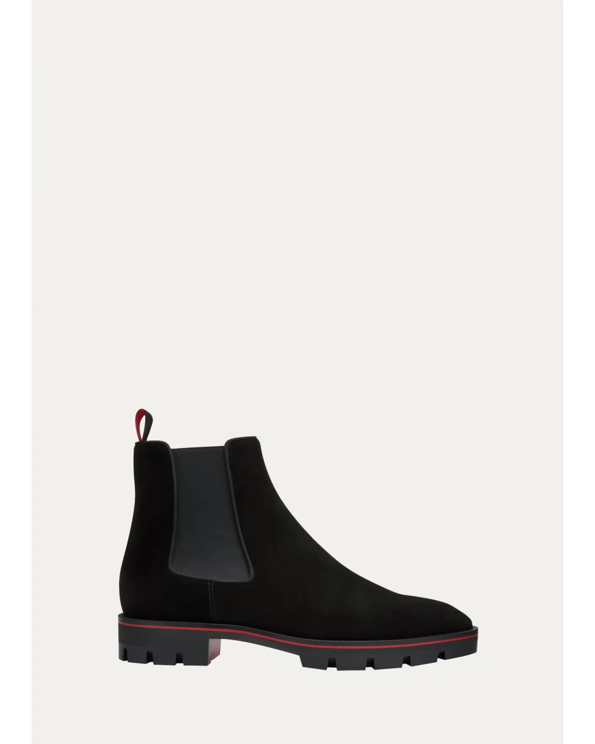Alpinosol Lug Sole Chelsea Boots by Christian Louboutin