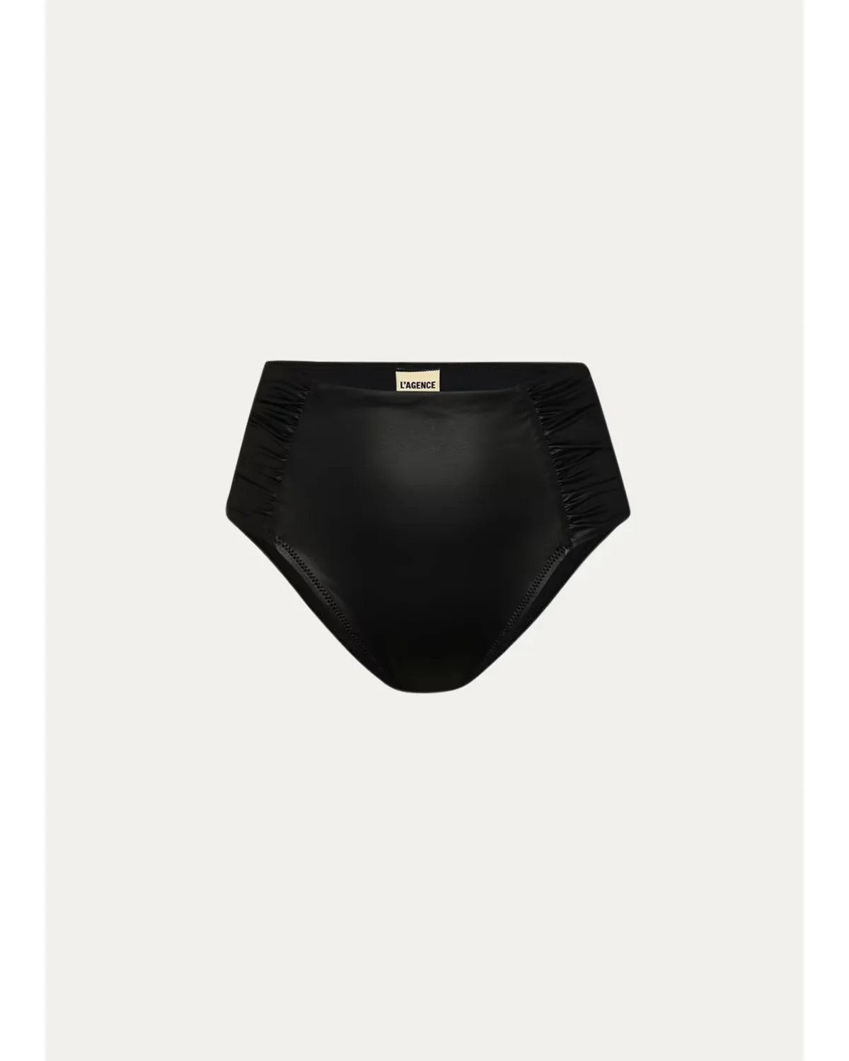Luxe Leather Vanessa High-Waist Bikini Bottoms by L'AGENCE