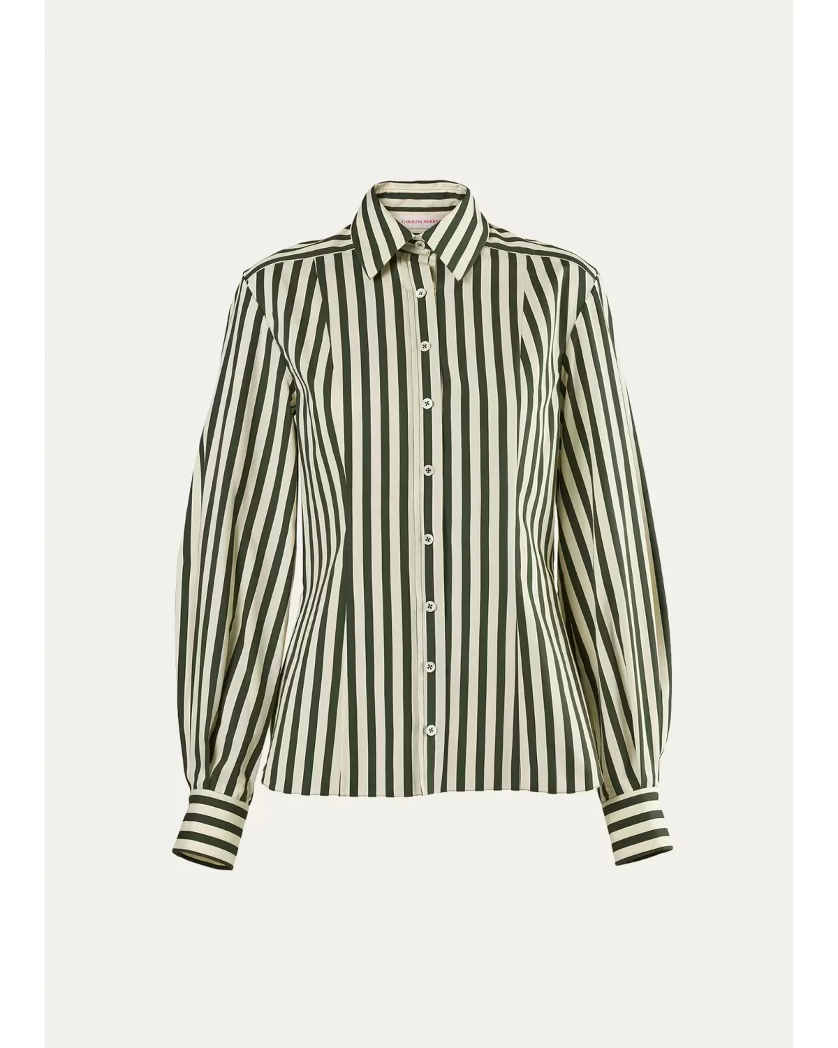 Isabella Striped Cotton Shirt by Carolina Herrera