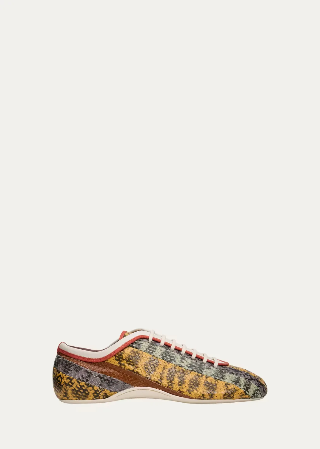 Multi Snake-Embossed Leather Low-Top Sneakers by Dries Van Noten
