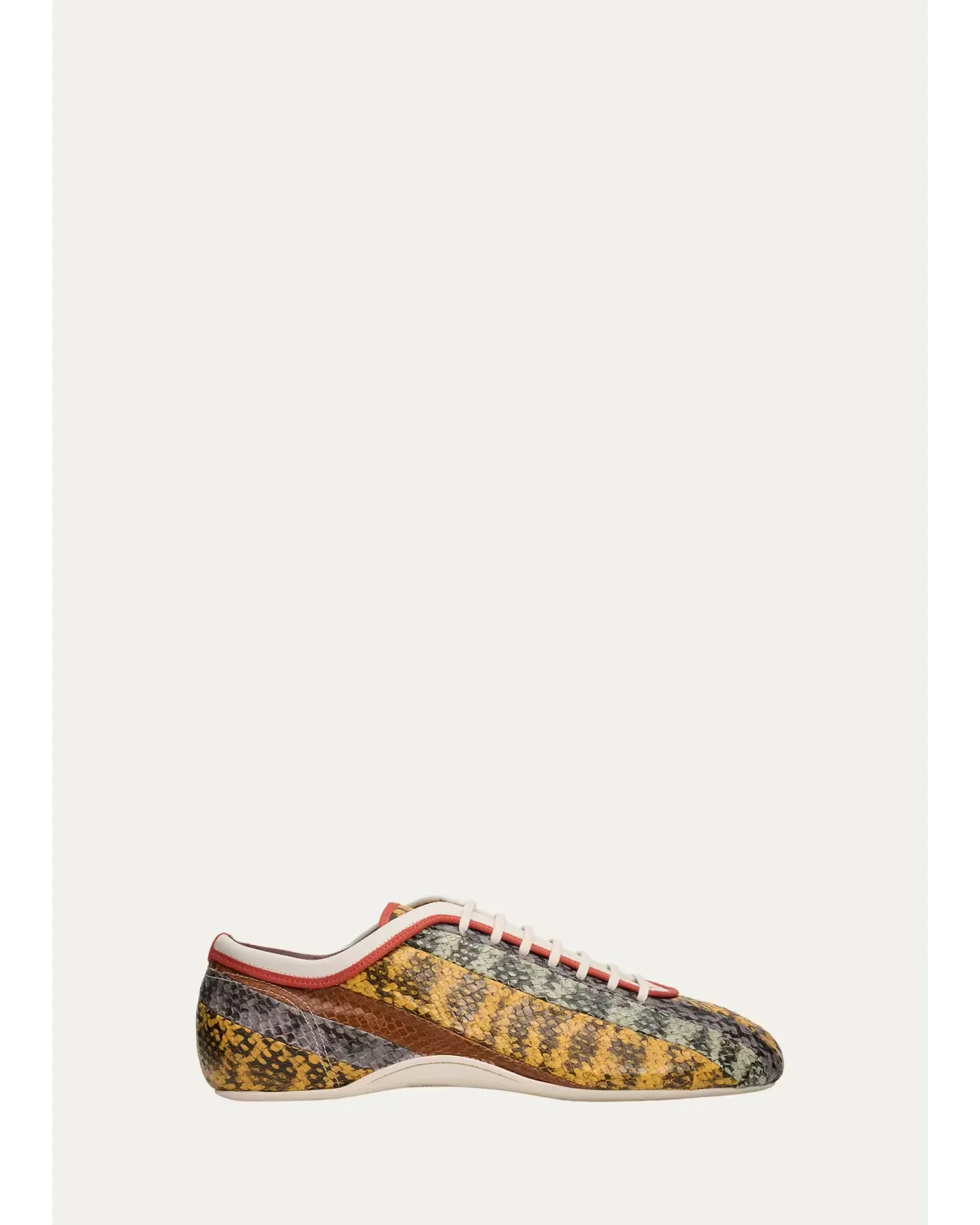 Multi Snake-Embossed Leather Low-Top Sneakers by Dries Van Noten