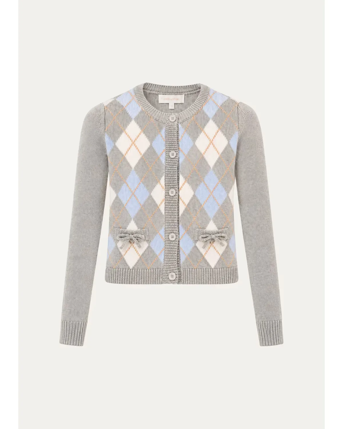 Renilly Argyle Cardigan by LoveShackFancy