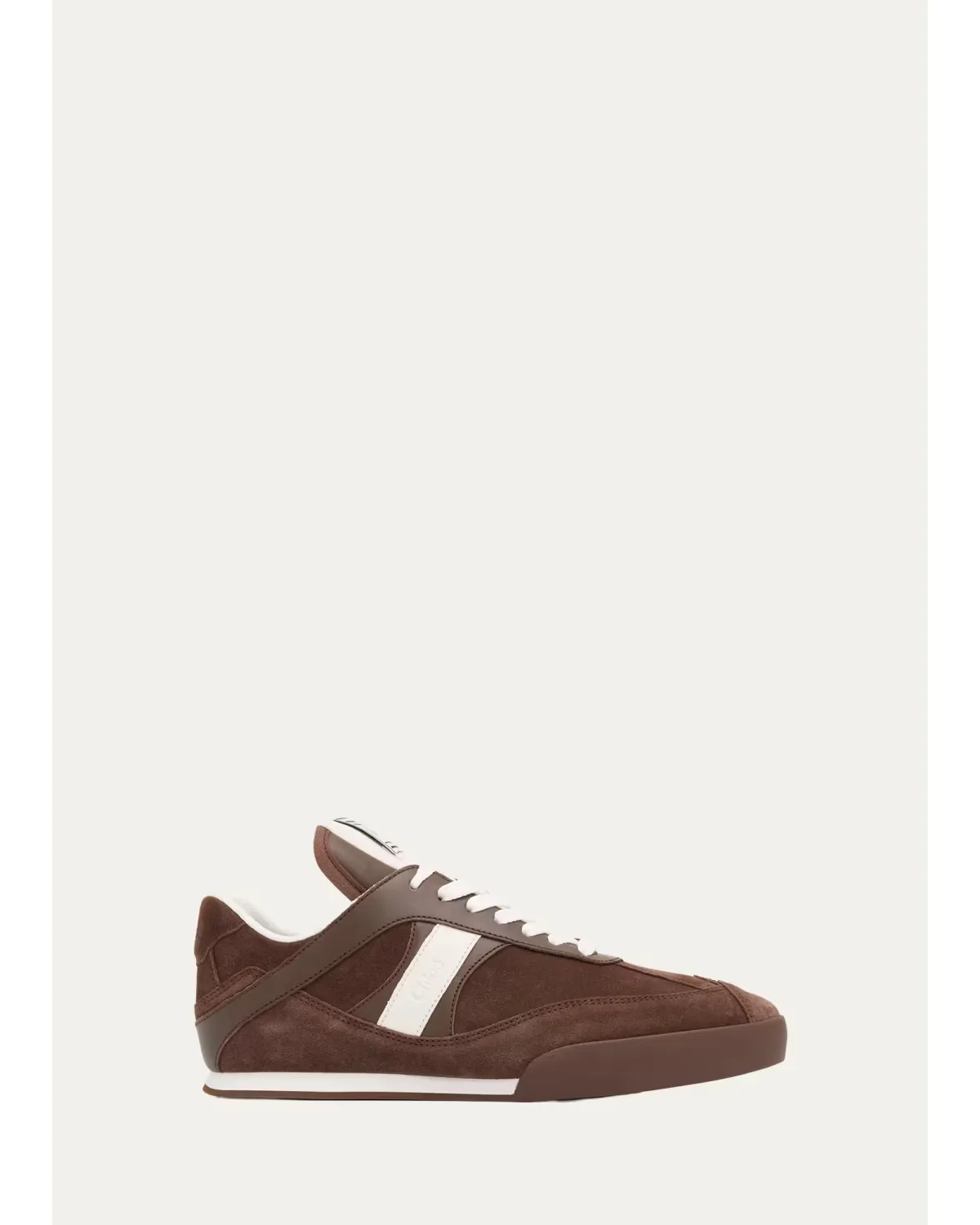 Kick Mixed Leather Retro Low-Top Sneakers by Chloé