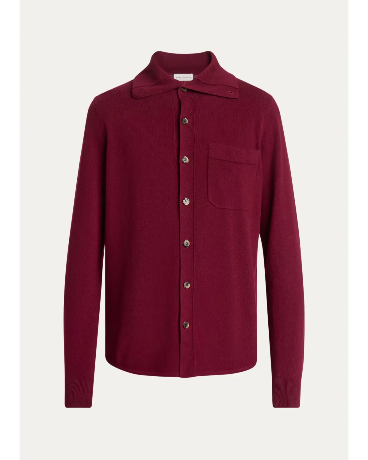 Cashmere Knit Button-Down Shirt by Dries Van Noten
