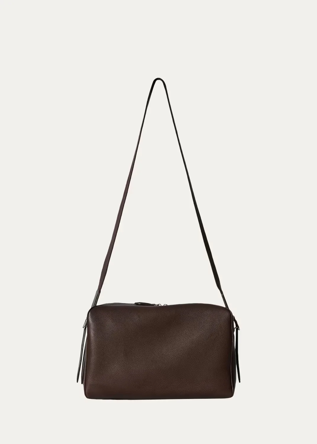 Jerome Grained Leather Crossbody Bag by The Row